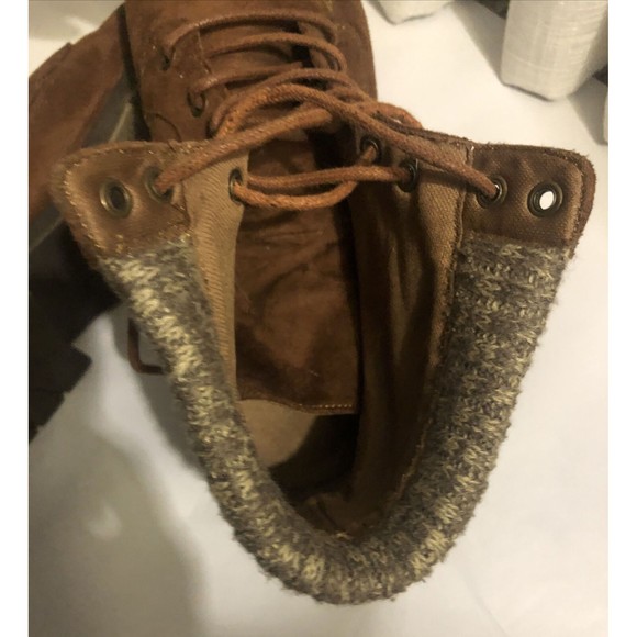 Arizona Jeans Co. Women's Yetta Ankle Boots Size 8M Brown Suede Sweater Lined - Picture 9 of 12